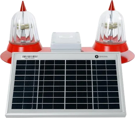 Dual Solar LED Aviation Obstruction Light